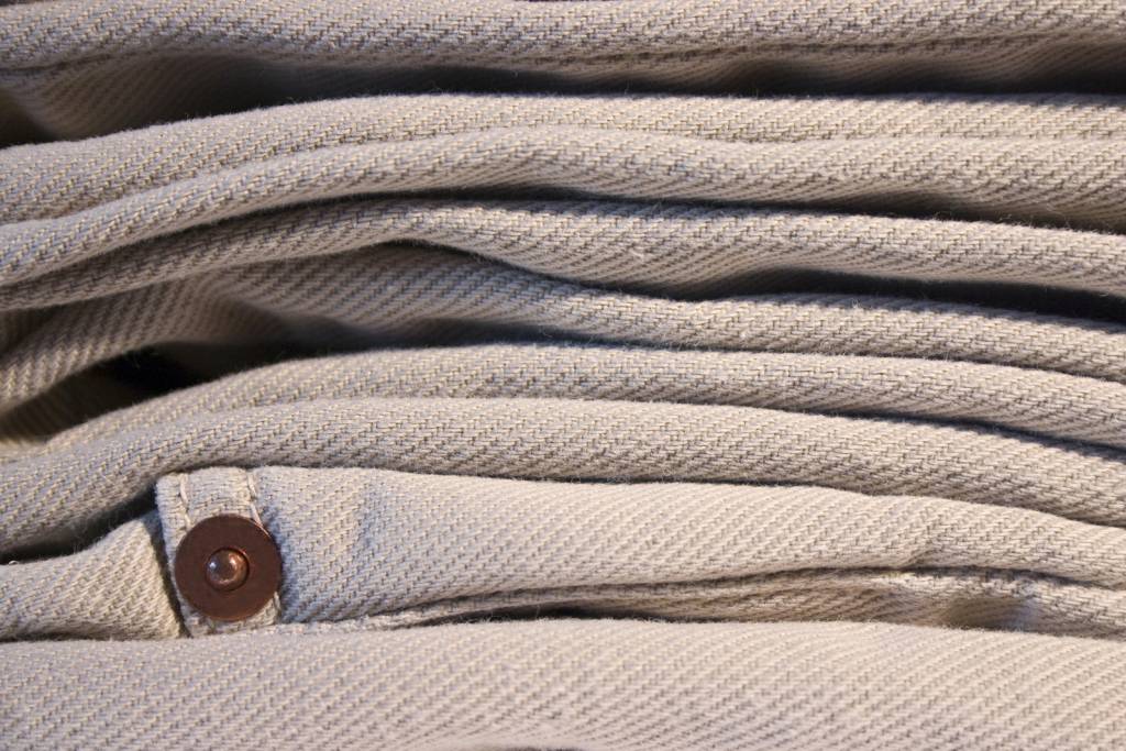 Beige colour of jeans